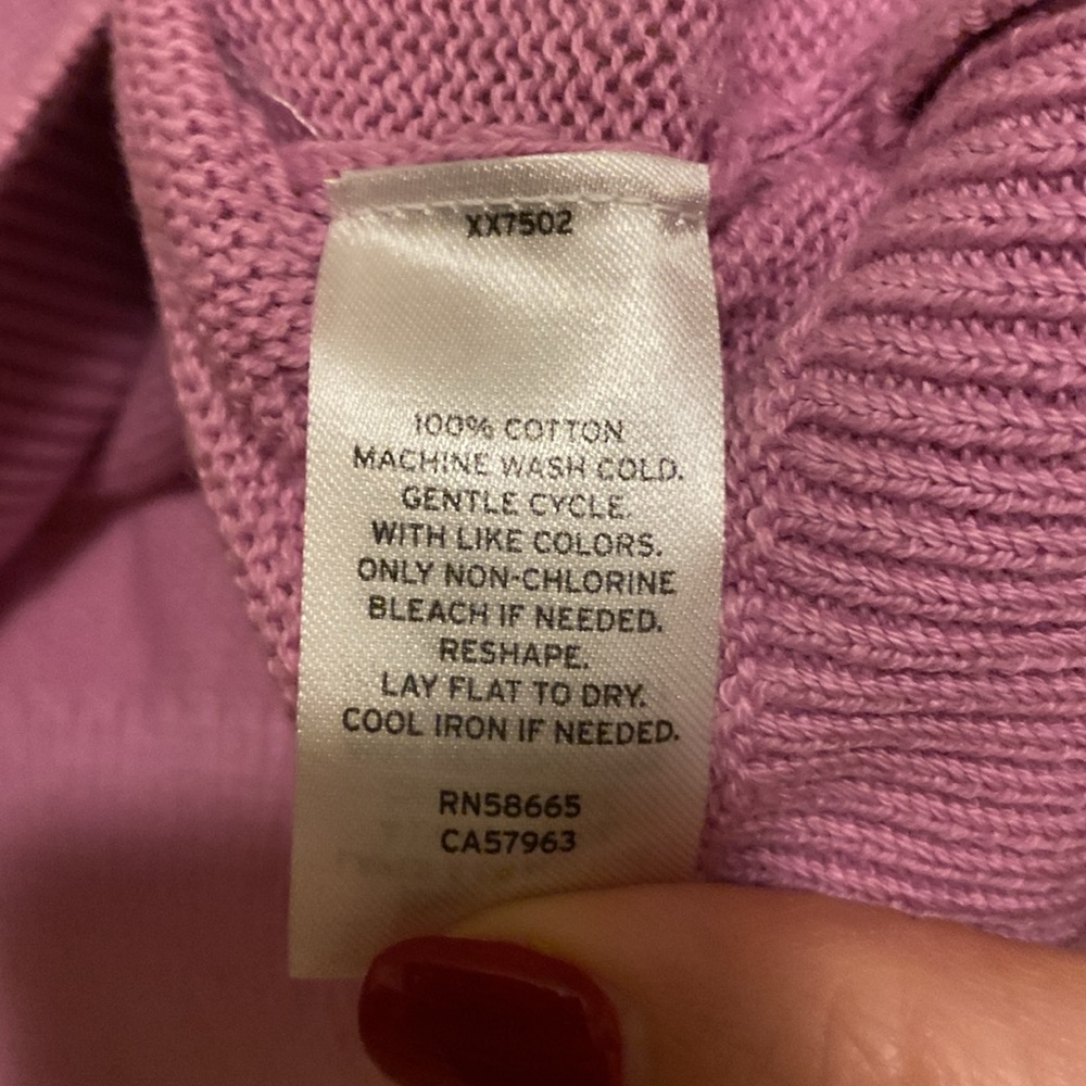 🎀 5/$20 🎀 NWT Bp Knit Crochet Tank Top Tulip size in purple tulip - Picture 6 of 13